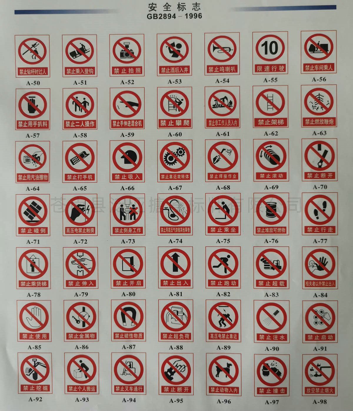 安全标志系列02