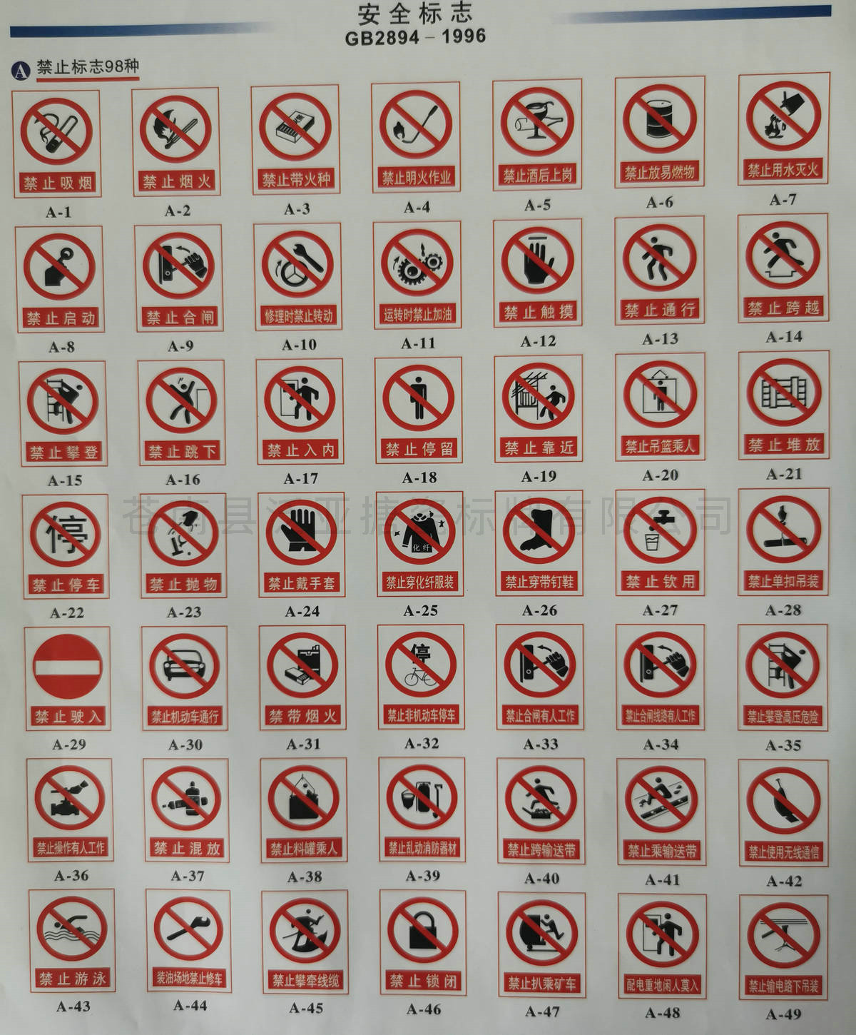 安全标志系列01